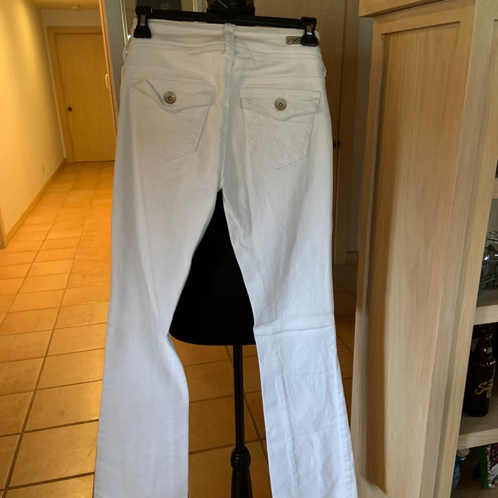 White Refuge Skinny Boot cut Jeans